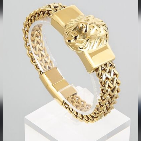 Lioness Other - Lioness Gold Lion Head Chain Bracelet
